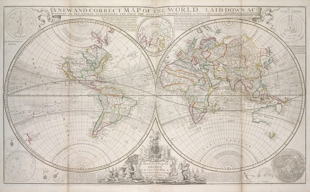 mysterious world map