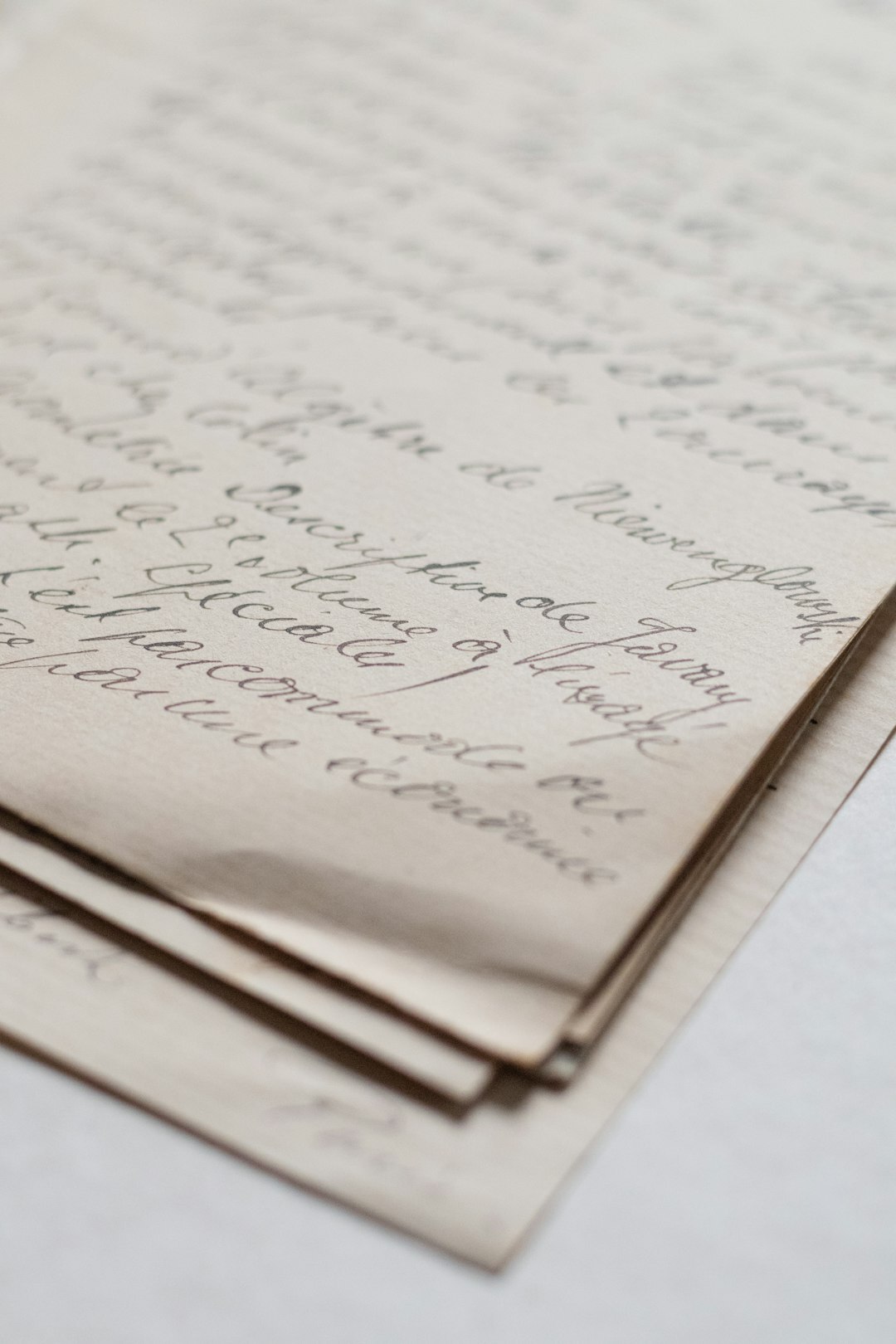 old handwritten letter